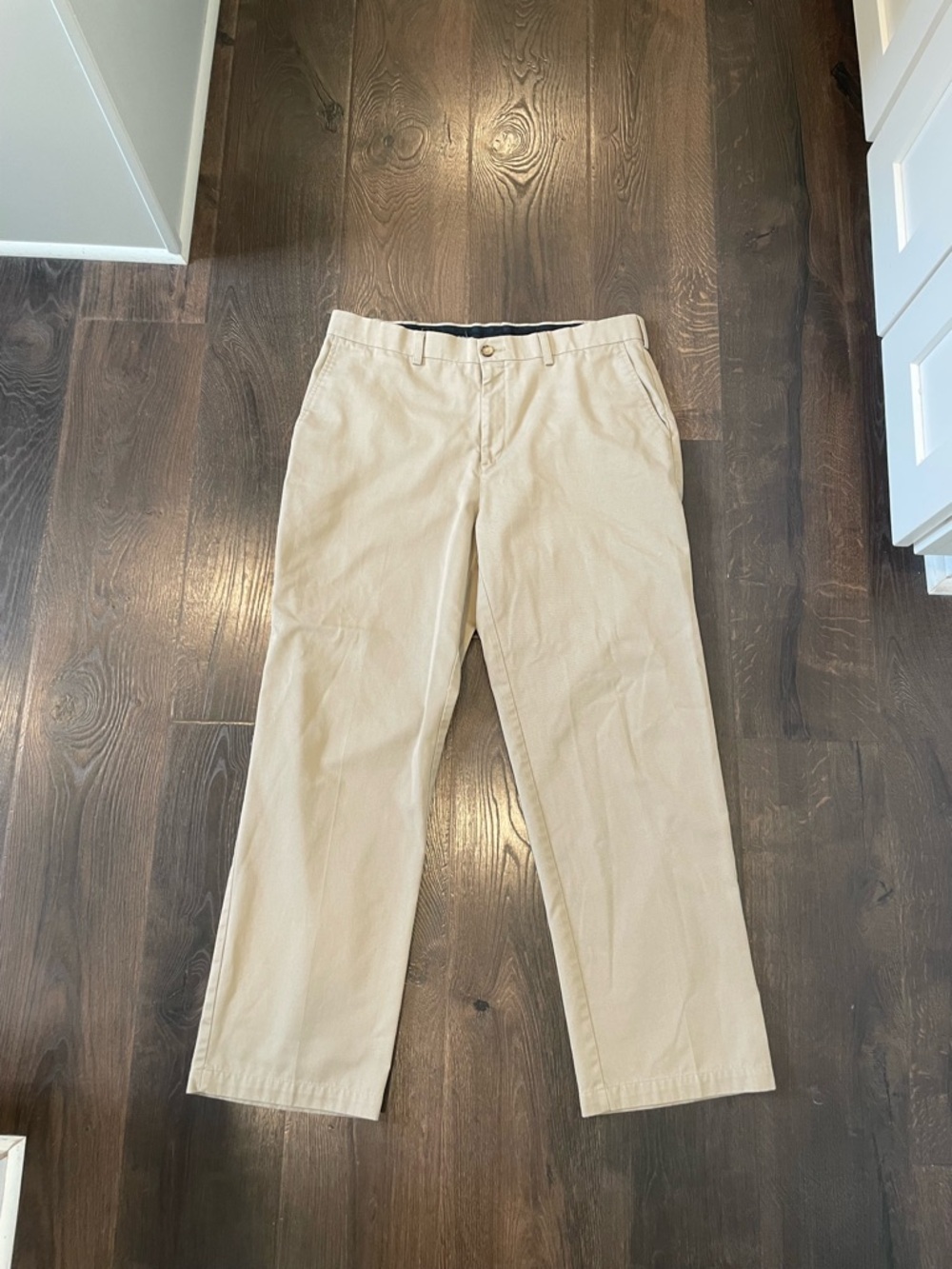 croft & barrow Men's Khaki Straight-Leg Chinos in Light Tan